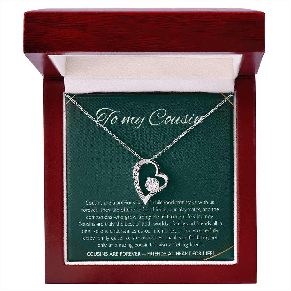 Cousin Gift Necklace, Cousin Best Friend Present, Cousins Christmas, Graduation Birthday, Gift Necklace Forever Love