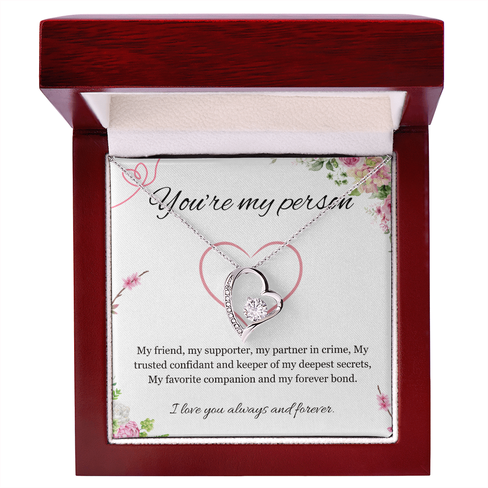 You are my Person Necklace, Best Friend Gift Necklace, Friendship, BFF, Best Friend Jewelry Forever Love