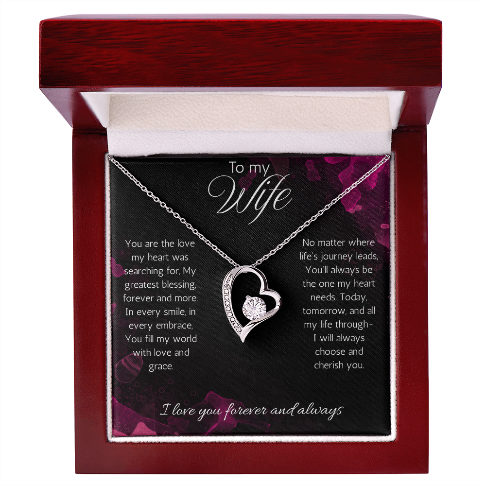Wife Gift Necklace, Anniversary, Birthday, Christmas Gift Necklace For Soulmate, from Husband Love Forever Love Jewelry
