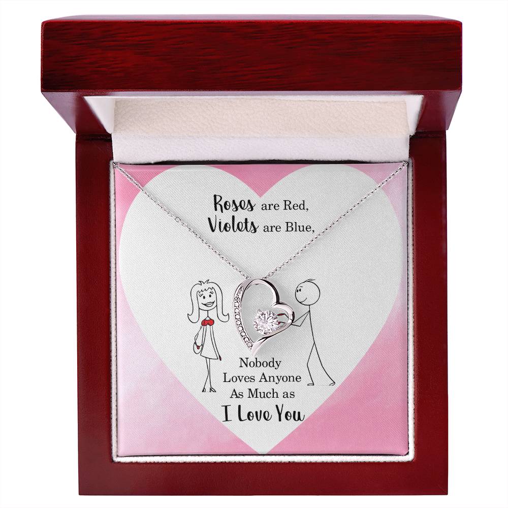 Soulmate Gift Necklace, Birthday Gift Necklace For Girlfriend, Soulmate, Wife, Valentines Day, Anniversary Gift Jewelry Forever Love Necklace