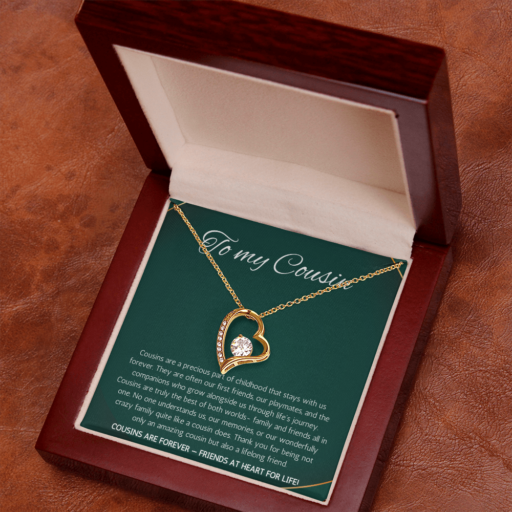 Cousin Gift Necklace, Cousin Best Friend Present, Cousins Christmas, Graduation Birthday, Gift Necklace Forever Love