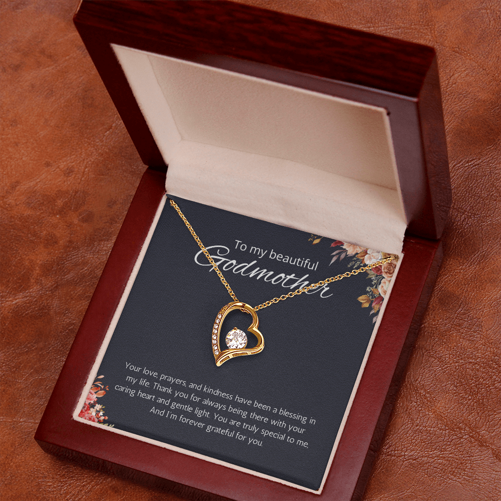 Granddaughter Gift Necklace for Birthday Graduation Forever Love Jewelry from Grandpa Grandma