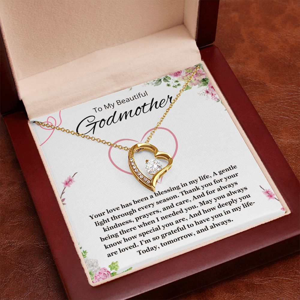 Godmother Gift from Godson or Goddaughter, Godmother Necklace Forever Love Jewelry