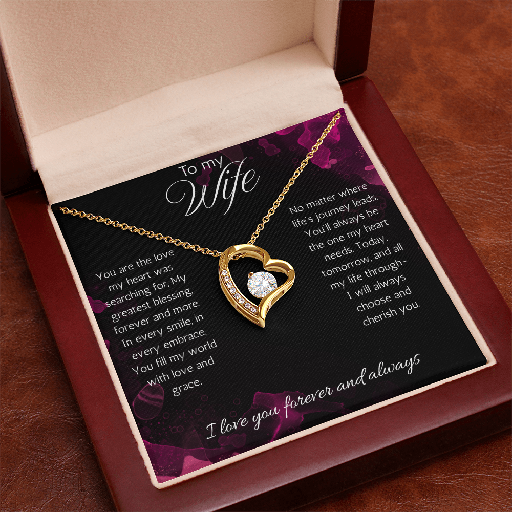 Wife Gift Necklace, Anniversary, Birthday, Christmas Gift Necklace For Soulmate, from Husband Love Forever Love Jewelry