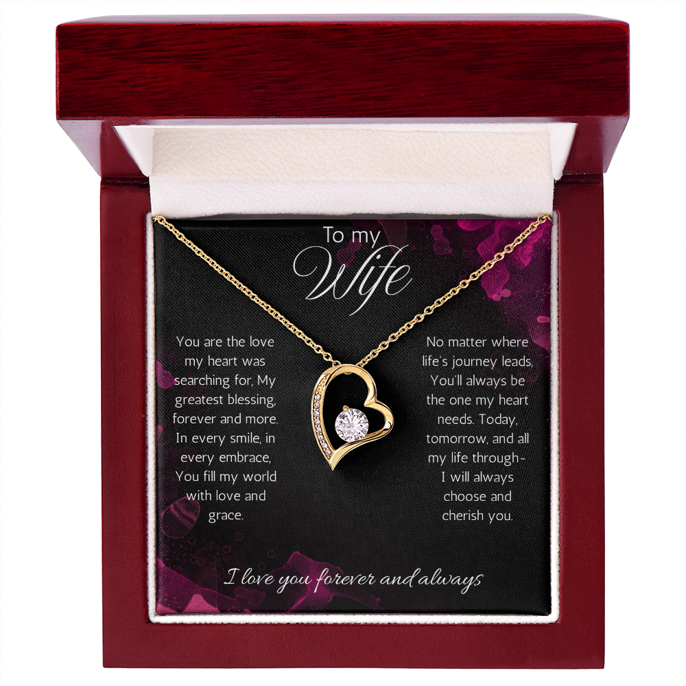 Wife Gift Necklace, Anniversary, Birthday, Christmas Gift Necklace For Soulmate, from Husband Love Forever Love Jewelry