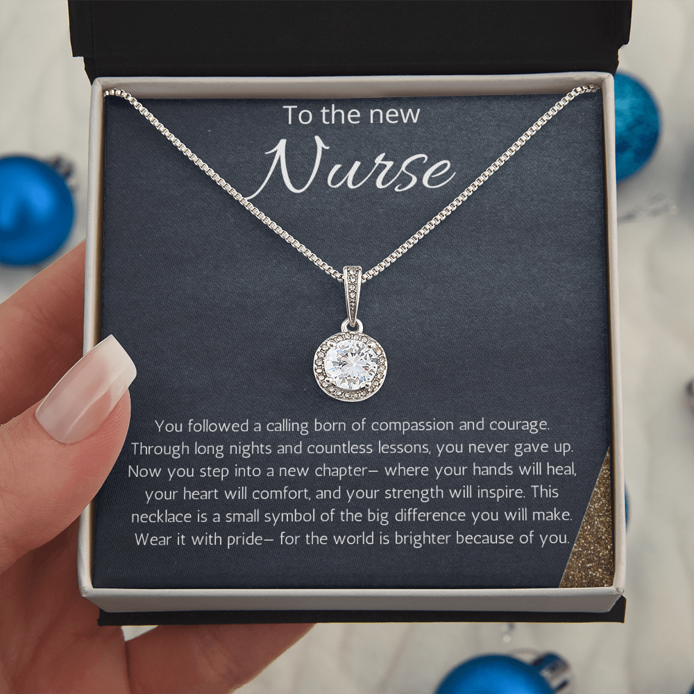 Nurse Graduation Gift, RN Necklace, Nursing Medical Student Present, Eternal Hope Jewelry