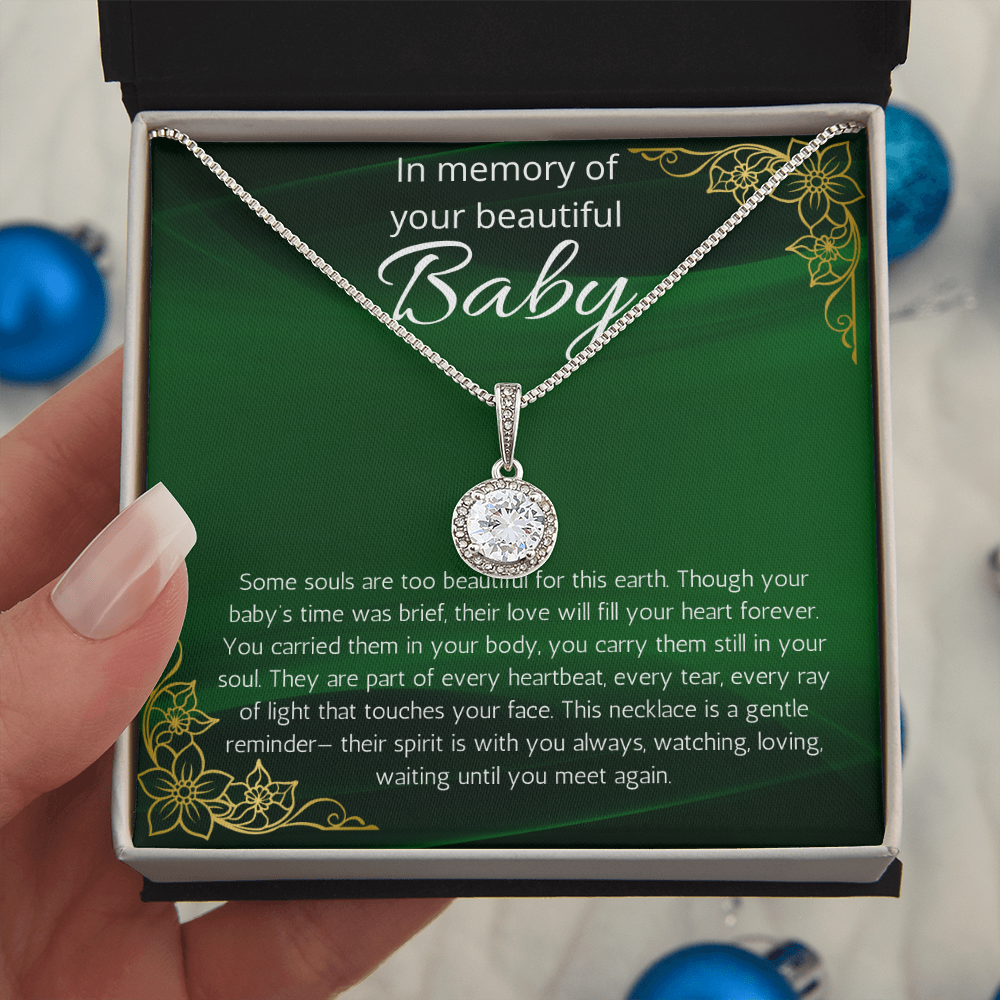Baby Loss Gift for mom, Pregnancy Loss sorry for your loss Condolence present Infant Loss, Loss of Baby Eternal Hope Necklace, Miscarriage Jewelry