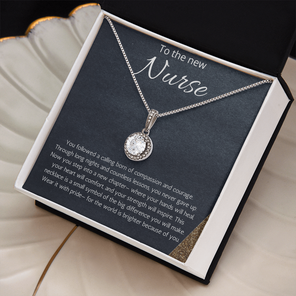 Nurse Graduation Gift, RN Necklace, Nursing Medical Student Present, Eternal Hope Jewelry
