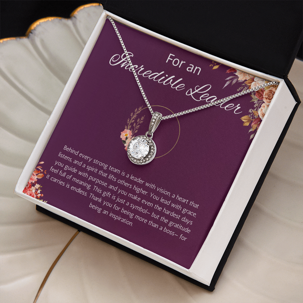 Boss Lady Jewelry, Company Head Necklace, Office Co worker, Executive, Chief, Manager Eternal Hope Gift