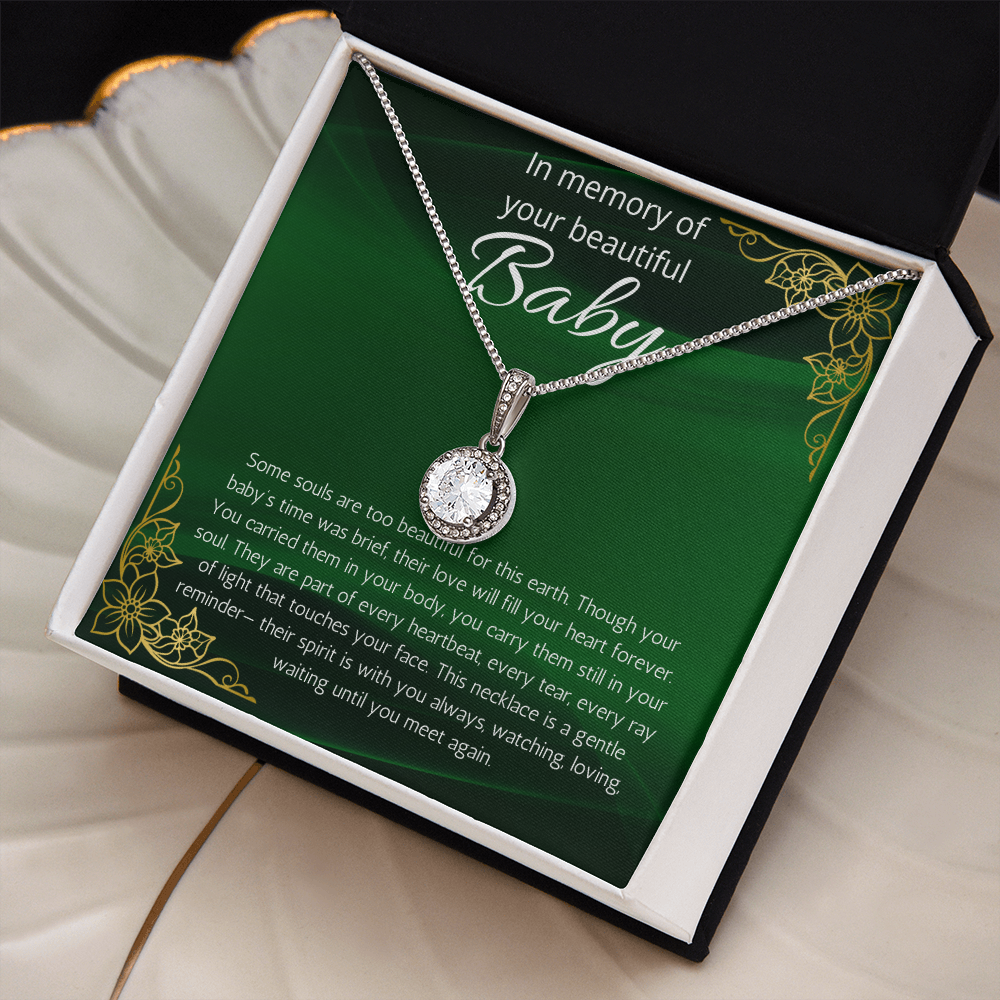 Baby Loss Gift for mom, Pregnancy Loss sorry for your loss Condolence present Infant Loss, Loss of Baby Eternal Hope Necklace, Miscarriage Jewelry