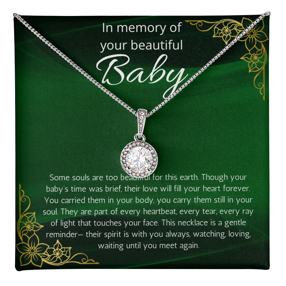 Baby Loss Gift for mom, Pregnancy Loss sorry for your loss Condolence present Infant Loss, Loss of Baby Eternal Hope Necklace, Miscarriage Jewelry