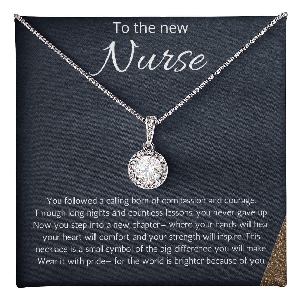 Nurse Graduation Gift, RN Necklace, Nursing Medical Student Present, Eternal Hope Jewelry