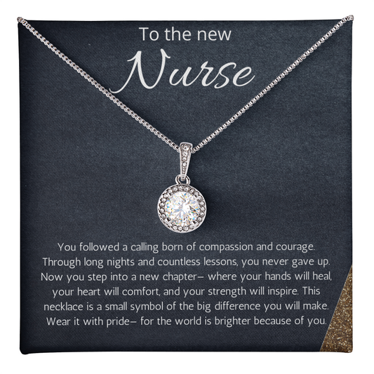 Nurse Graduation Gift, RN Necklace, Nursing Medical Student Present, Eternal Hope Jewelry