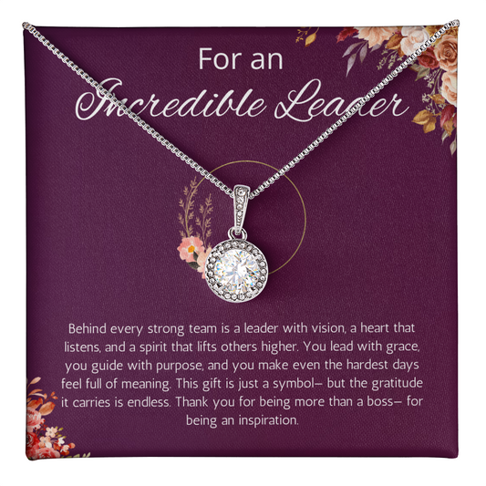Boss Lady Jewelry, Company Head Necklace, Office Co worker, Executive, Chief, Manager Eternal Hope Gift