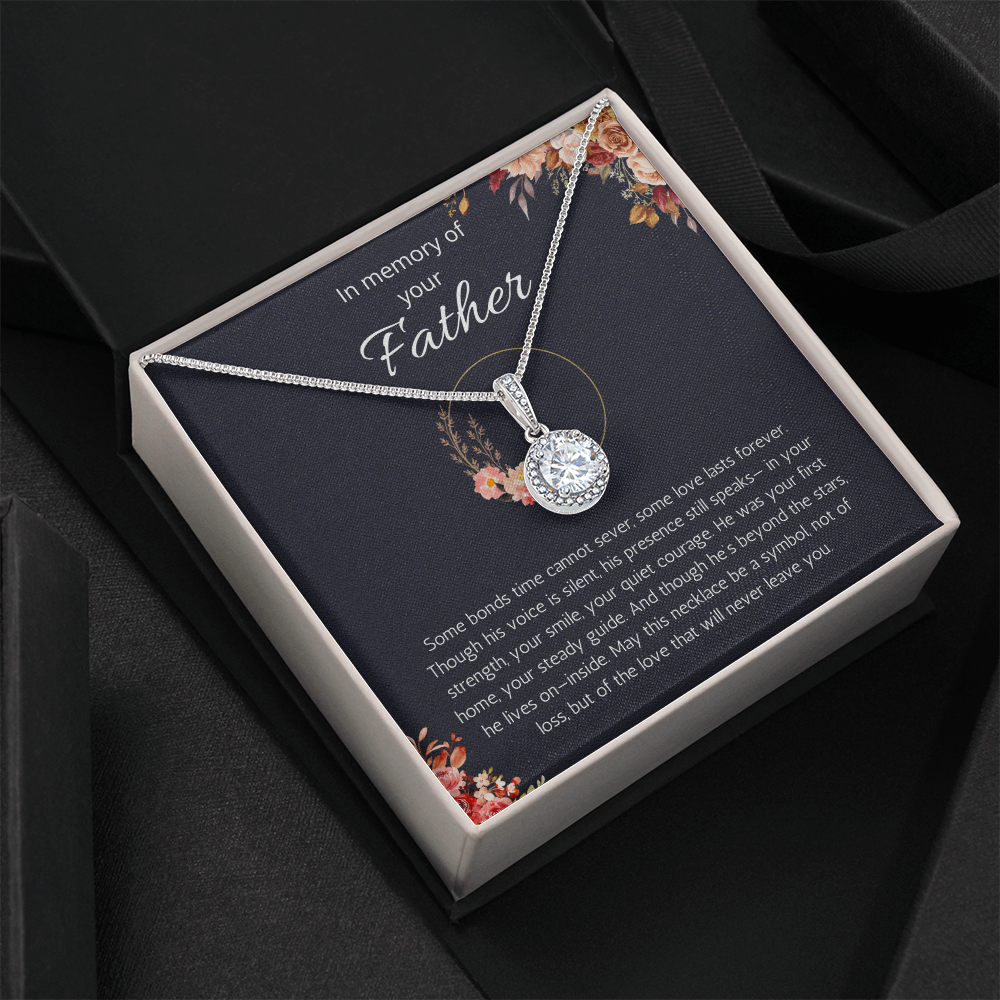 Loss of Father Gift, Dad Memorial Jewelry, Condolence, Remembrance, Sorry for your Loss Eternal Hope Necklace to Daughter