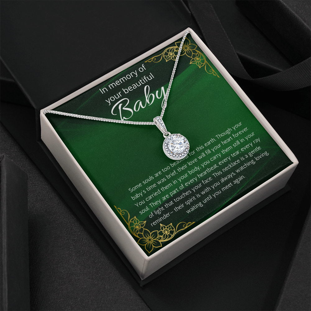 Baby Loss Gift for mom, Pregnancy Loss sorry for your loss Condolence present Infant Loss, Loss of Baby Eternal Hope Necklace, Miscarriage Jewelry