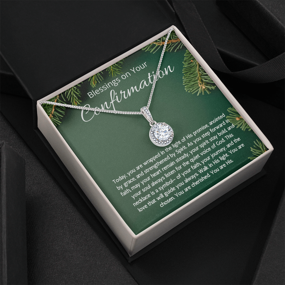 Confirmation Gifts For Girls, Eternal Hope Necklace For Daughter, Meaningful Message Jewelry Christian Religious Present for Women