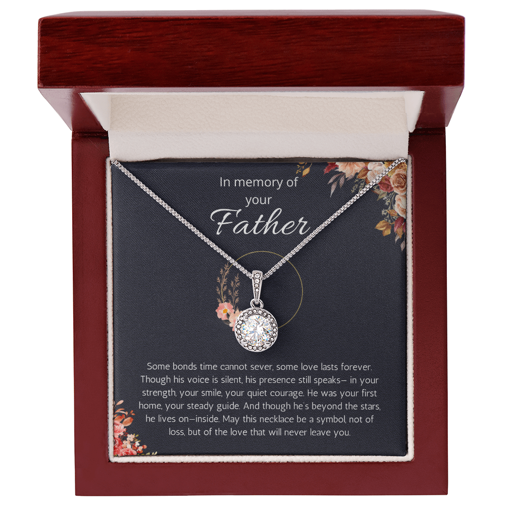 Loss of Father Gift, Dad Memorial Jewelry, Condolence, Remembrance, Sorry for your Loss Eternal Hope Necklace to Daughter