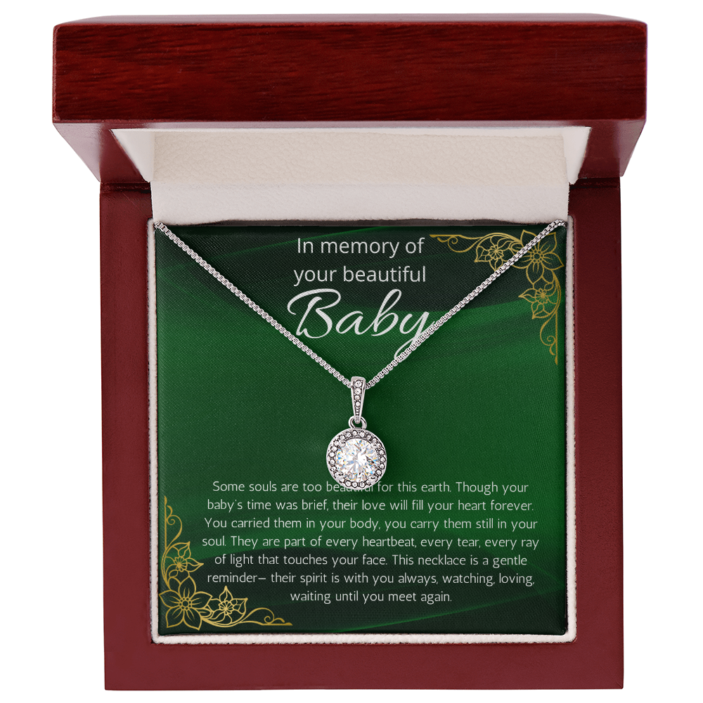 Baby Loss Gift for mom, Pregnancy Loss sorry for your loss Condolence present Infant Loss, Loss of Baby Eternal Hope Necklace, Miscarriage Jewelry