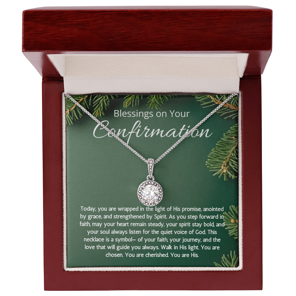 Confirmation Gifts For Girls, Eternal Hope Necklace For Daughter, Meaningful Message Jewelry Christian Religious Present for Women