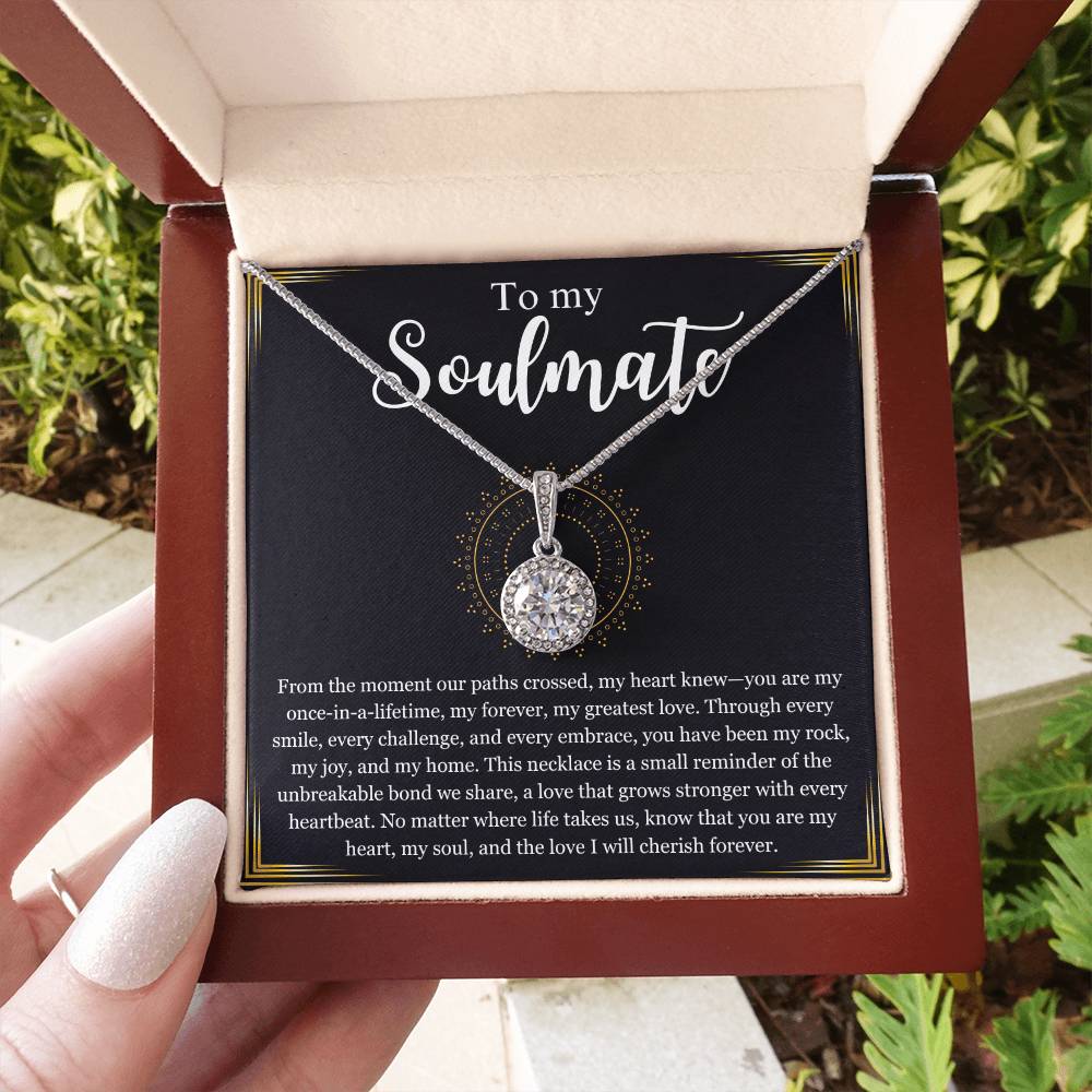 To My soulmate Necklace Gift, Eternal Hope Necklace, Anniversary Gift For Her, Wife, Girlfriend, Soulmate Gift, Valentines Day Gift, Birthday Gift