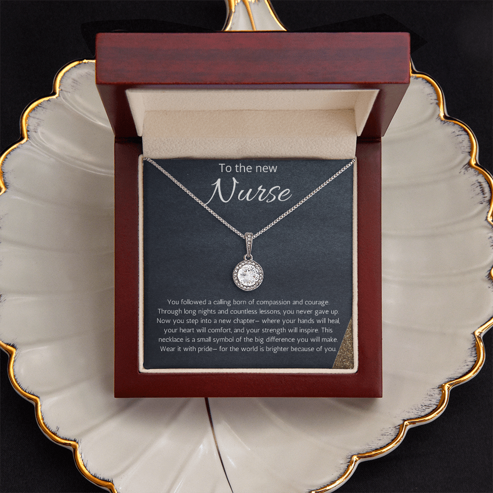 Nurse Graduation Gift, RN Necklace, Nursing Medical Student Present, Eternal Hope Jewelry