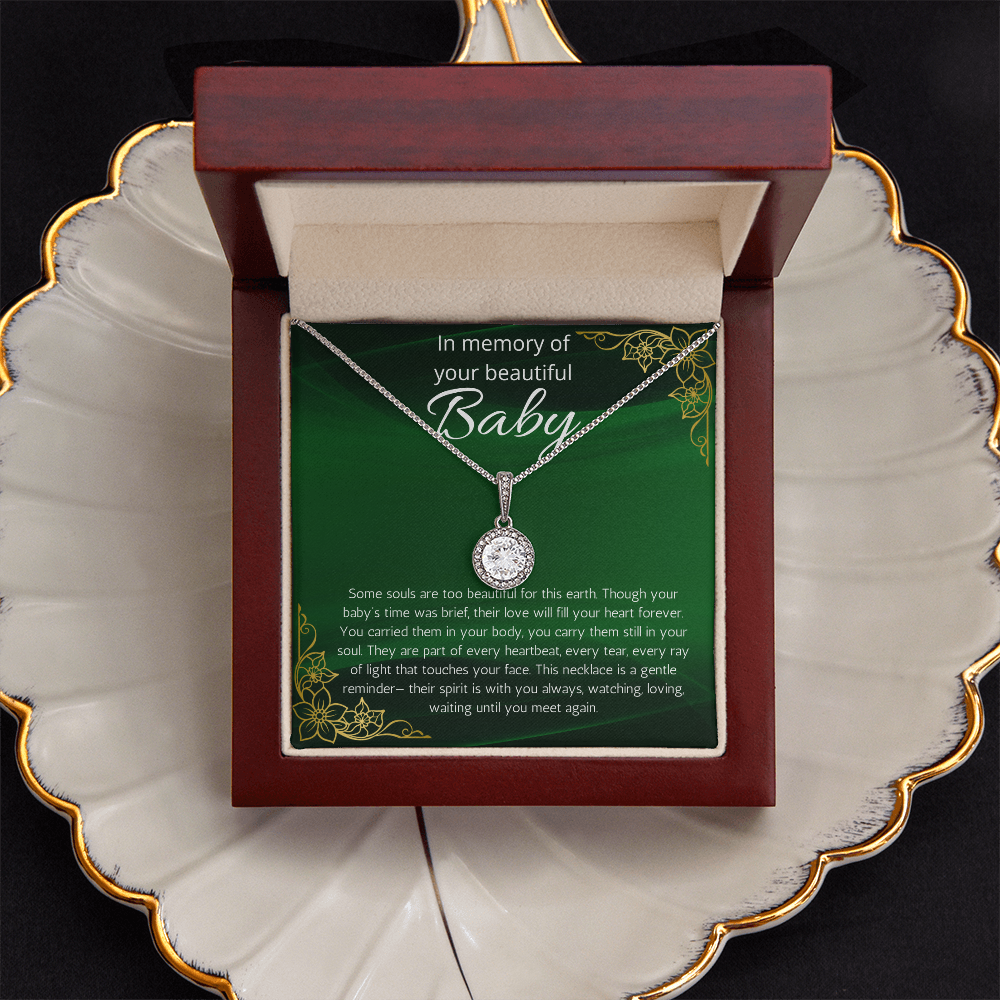 Baby Loss Gift for mom, Pregnancy Loss sorry for your loss Condolence present Infant Loss, Loss of Baby Eternal Hope Necklace, Miscarriage Jewelry