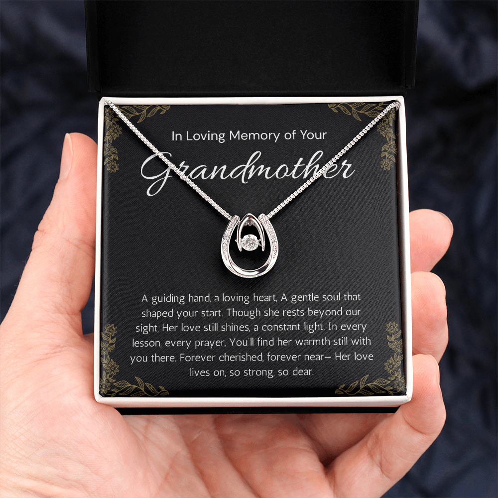 Memorial Gift Grandmother Loss Necklace, Loss of Grandma in Memory of Grandma Sorry for Your Loss, Condolence, Bereavement Gift