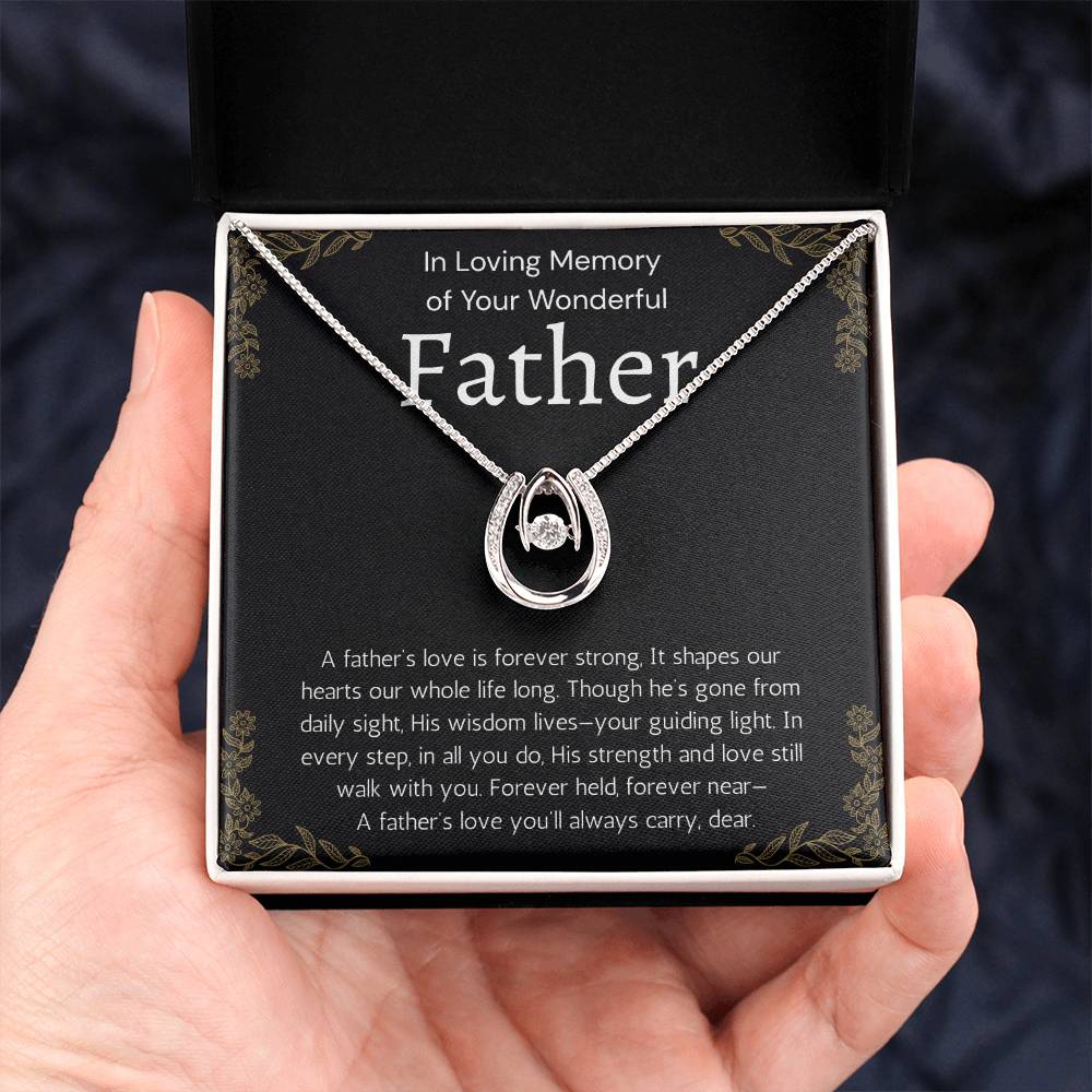 Loss Of Father Gift Necklace, Dad Memorial Gift, Dad Condolence Gift, Grief Gift, Father Remembrance Necklace to Daughter, Bereavement Gift