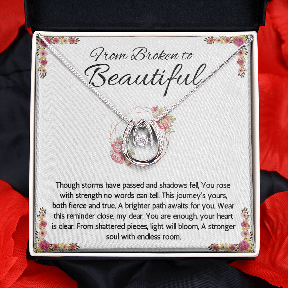 Divorcee Gift Necklace for Women Cheer Up Gift Divorce Break Up Starting over Gift Divorce Necklace Divorced Gift Lucky in Love Jewelry