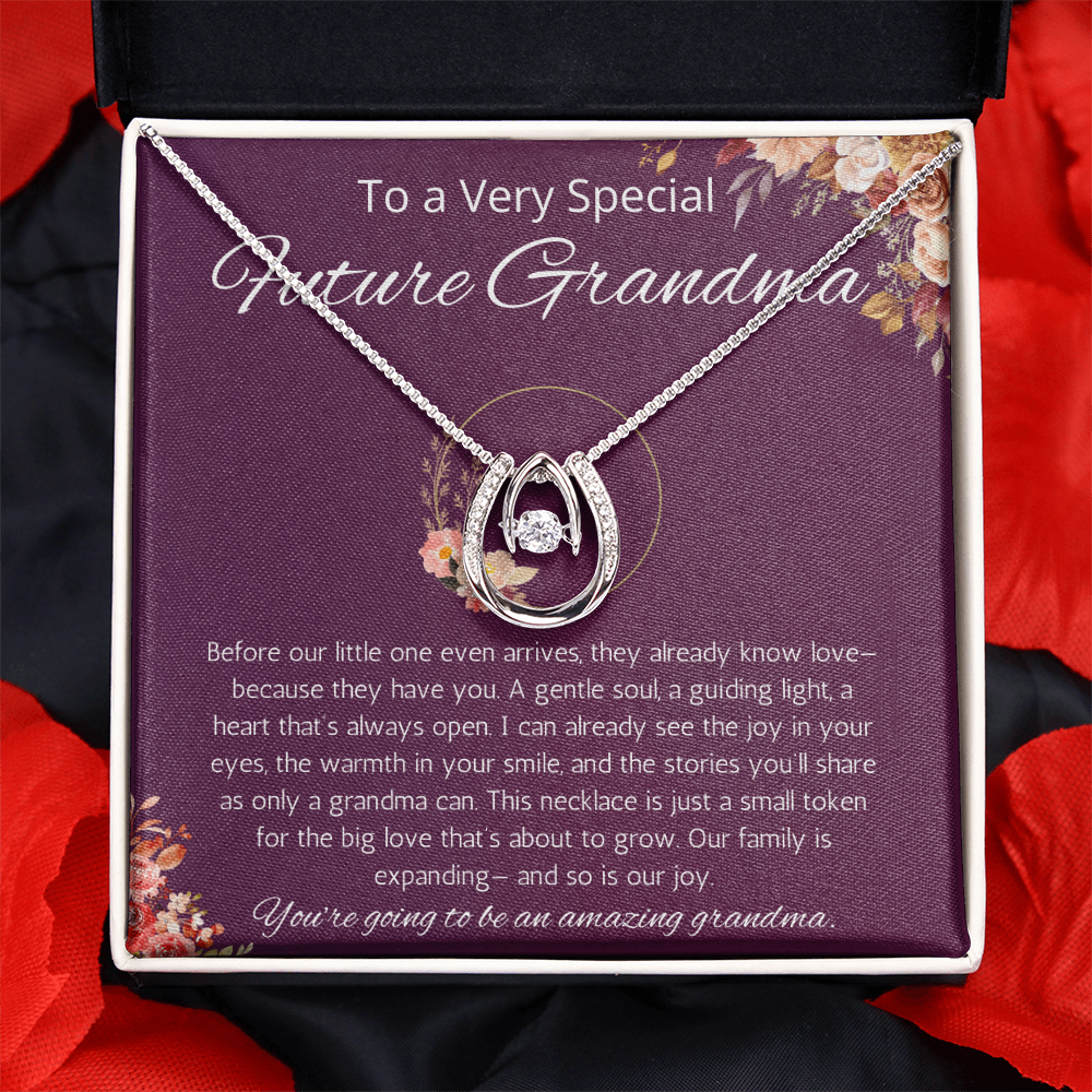 Pregnancy Announcement, Grandparent, New Grandparent Gift Necklace, Promoted To Grandma, Pregnancy Reveal, New Grandma Gift