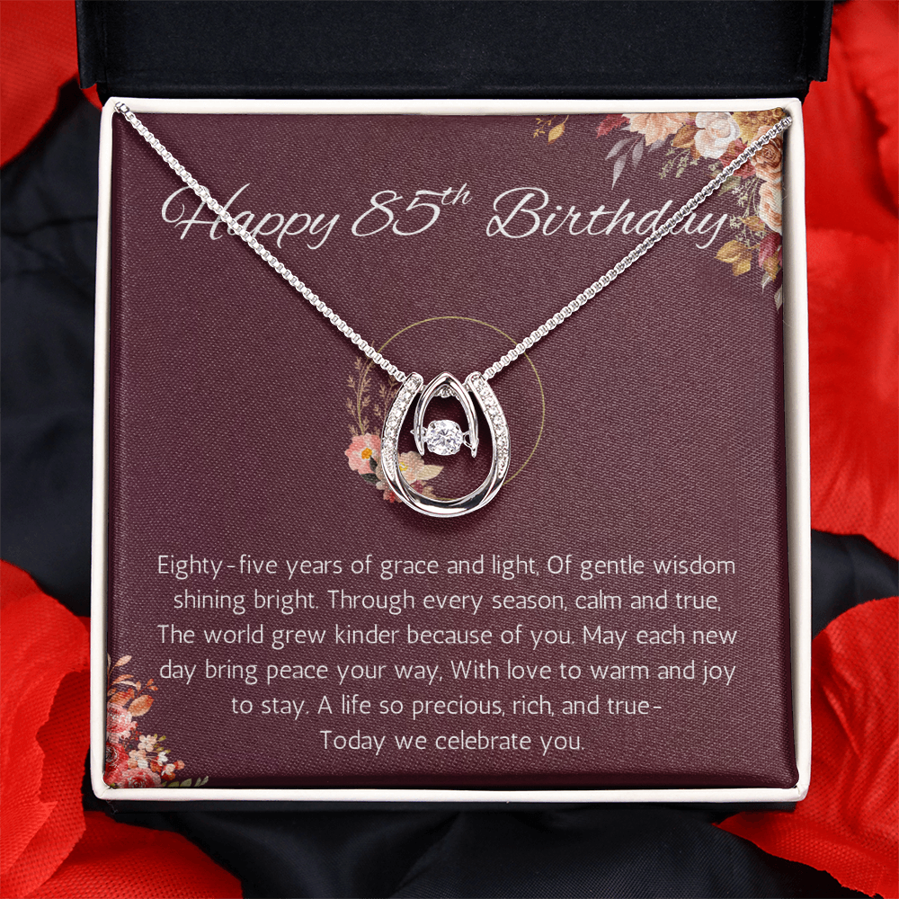 85th Birthday Gift for Her Necklace for Wife Sister Mom Grandma or Friend's Milestone Celebration Jewelry present