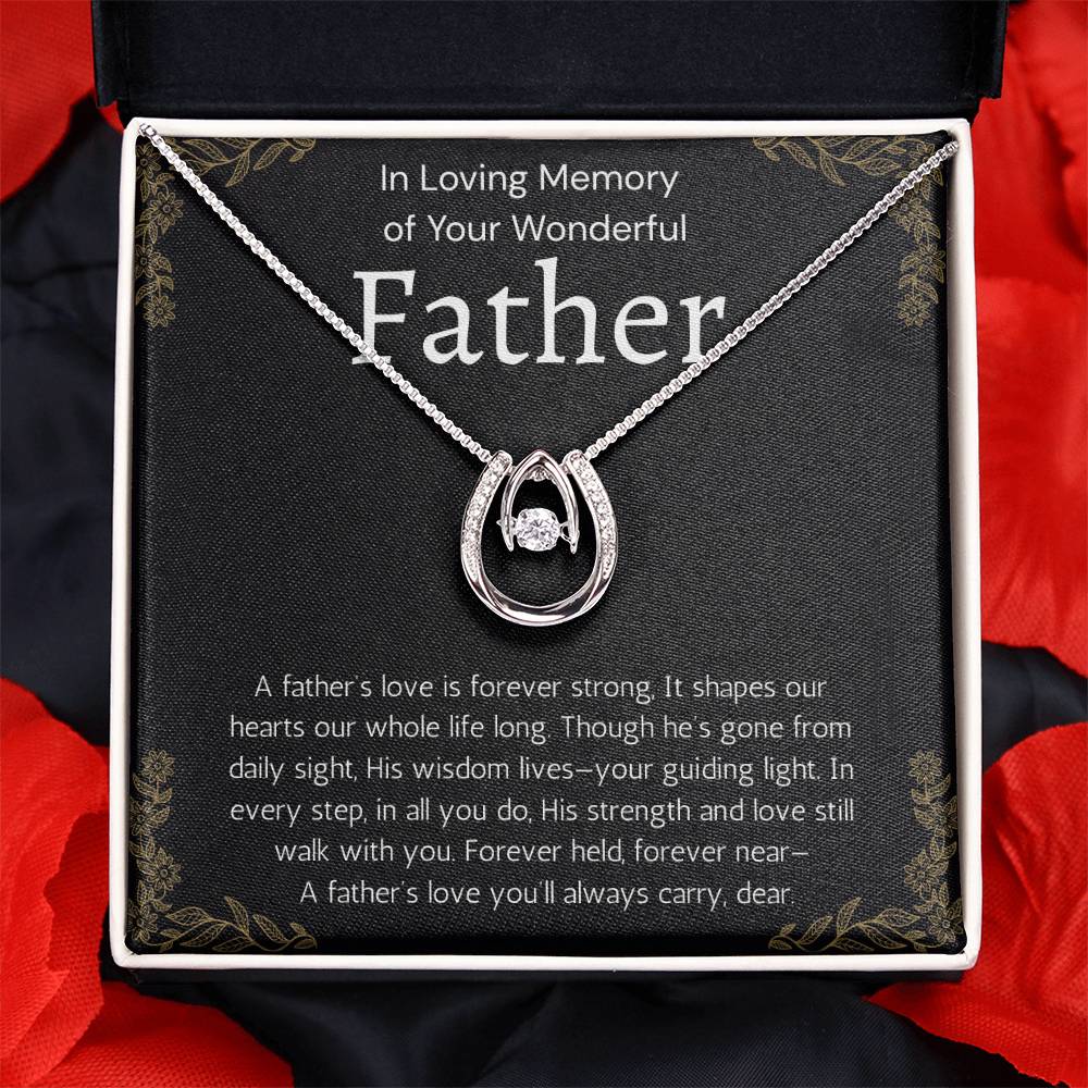 Loss Of Father Gift Necklace, Dad Memorial Gift, Dad Condolence Gift, Grief Gift, Father Remembrance Necklace to Daughter, Bereavement Gift