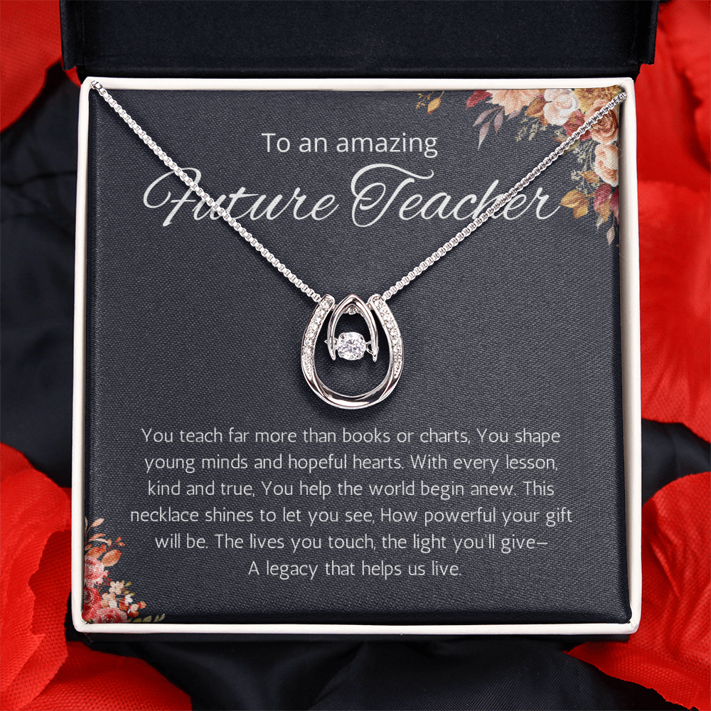 Future Teacher Gift necklace, Teacher Graduation Gift, Student Teacher Gift, New Teacher Gift Idea, Graduate Teacher Gift Necklace