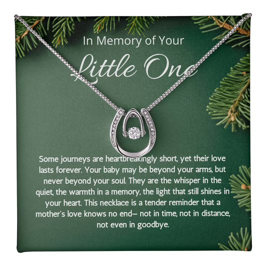Baby Loss Gift for mom, Infant Loss, Loss of Baby Lucky In Love Necklace, Miscarriage Jewelry, Pregnancy Loss sorry for your loss Condolence present