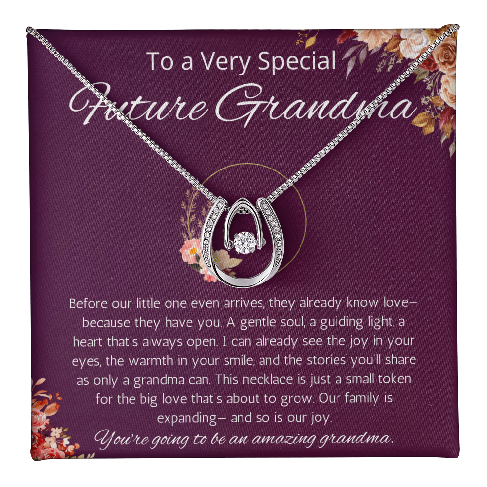Pregnancy Announcement, Grandparent, New Grandparent Gift Necklace, Promoted To Grandma, Pregnancy Reveal, New Grandma Gift