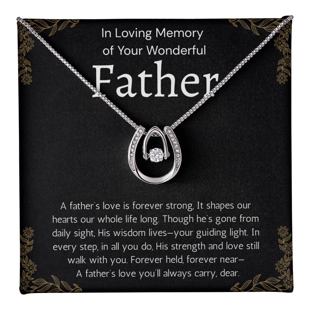 Loss Of Father Gift Necklace, Dad Memorial Gift, Dad Condolence Gift, Grief Gift, Father Remembrance Necklace to Daughter, Bereavement Gift