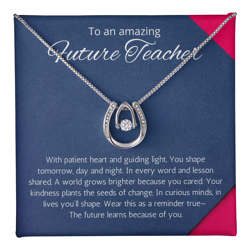 Future Teacher Gift necklace, Student Teacher Gift, Teacher Graduation Gift, New Teacher Gift Idea, Graduate Teacher Gift Necklace