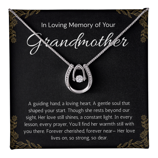 Memorial Gift Grandmother Loss Necklace, Loss of Grandma in Memory of Grandma Sorry for Your Loss, Condolence, Bereavement Gift