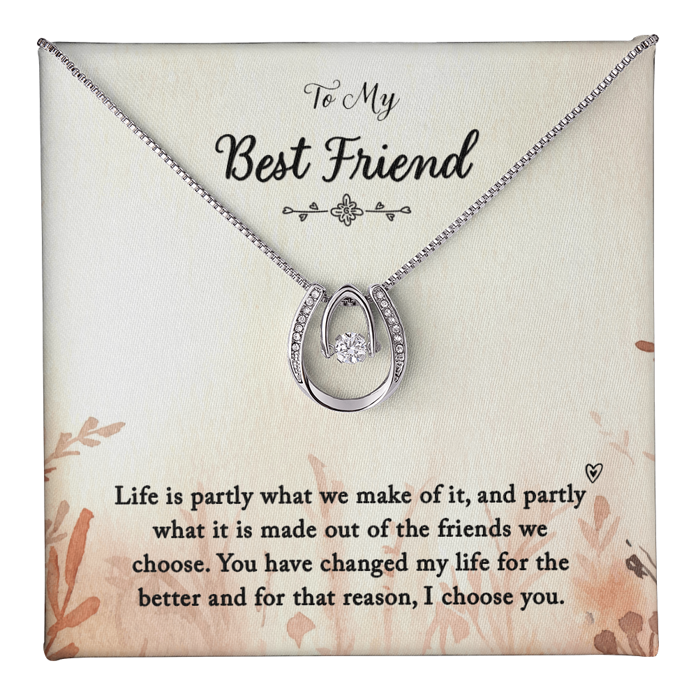 Best Friend Gift Necklace, Birthday Gift necklace for BFF, Bestie Gift Necklace Graduation Gift, Christmas Gift Friend Gift Lucky In Love
