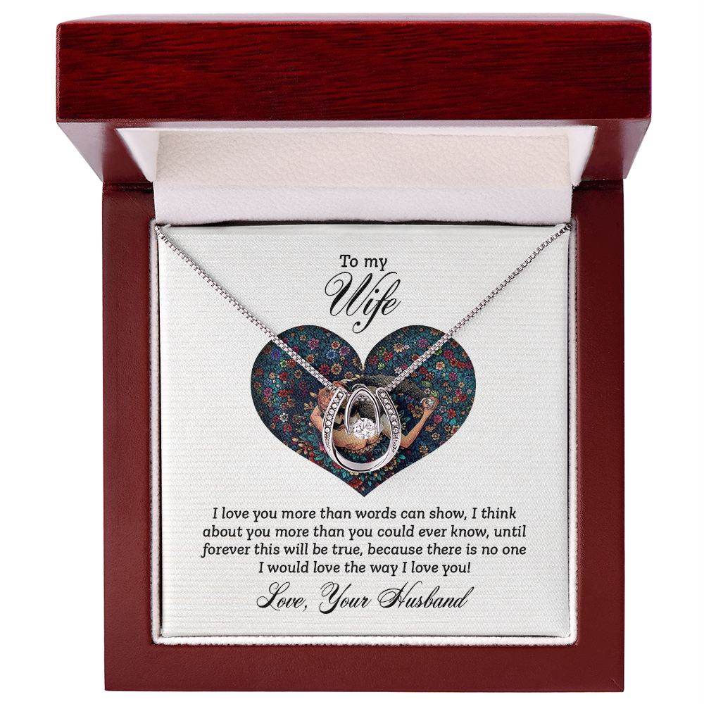 Wife Birthday Gift From Husband, Lucky In Love Necklace For Wife, Anniversary, Christmas Gift For Wife, Soulmate, Valentines Day Gift Jewelry