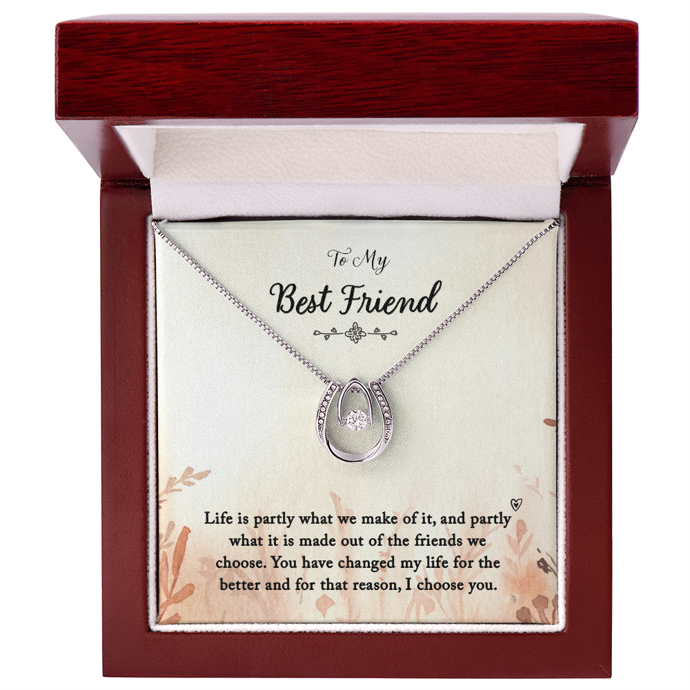 Best Friend Gift Necklace, Birthday Gift necklace for BFF, Bestie Gift Necklace Graduation Gift, Christmas Gift Friend Gift Lucky In Love