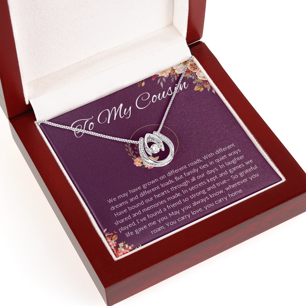Gifts for Cousin, Cousin Gift Idea, Necklace Gift for Cousin Wedding Gift for Cousin, Lucky in Love Necklace for Birthday