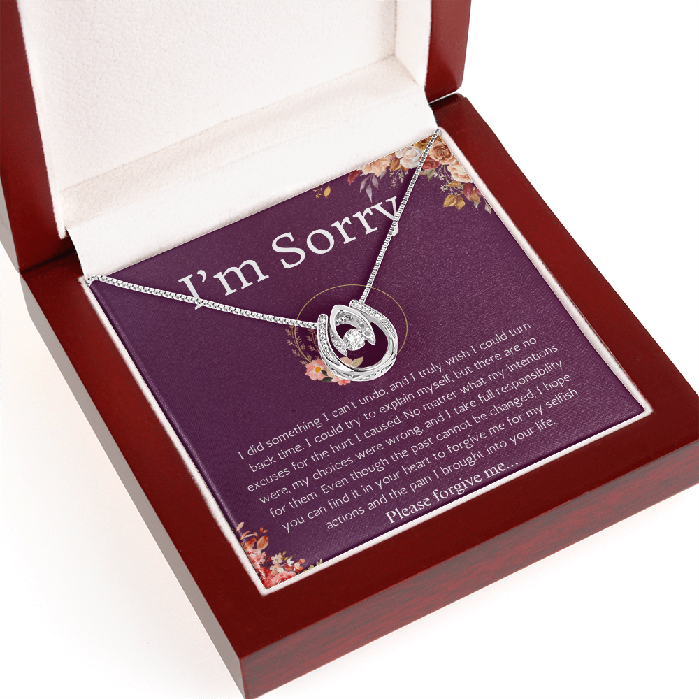 I'm Sorry Gift Apology Gift For Her Lucky in Love Necklace Please Forgive me Gift Wife, Girlfriend, Friend, Forgiveness Jewelry