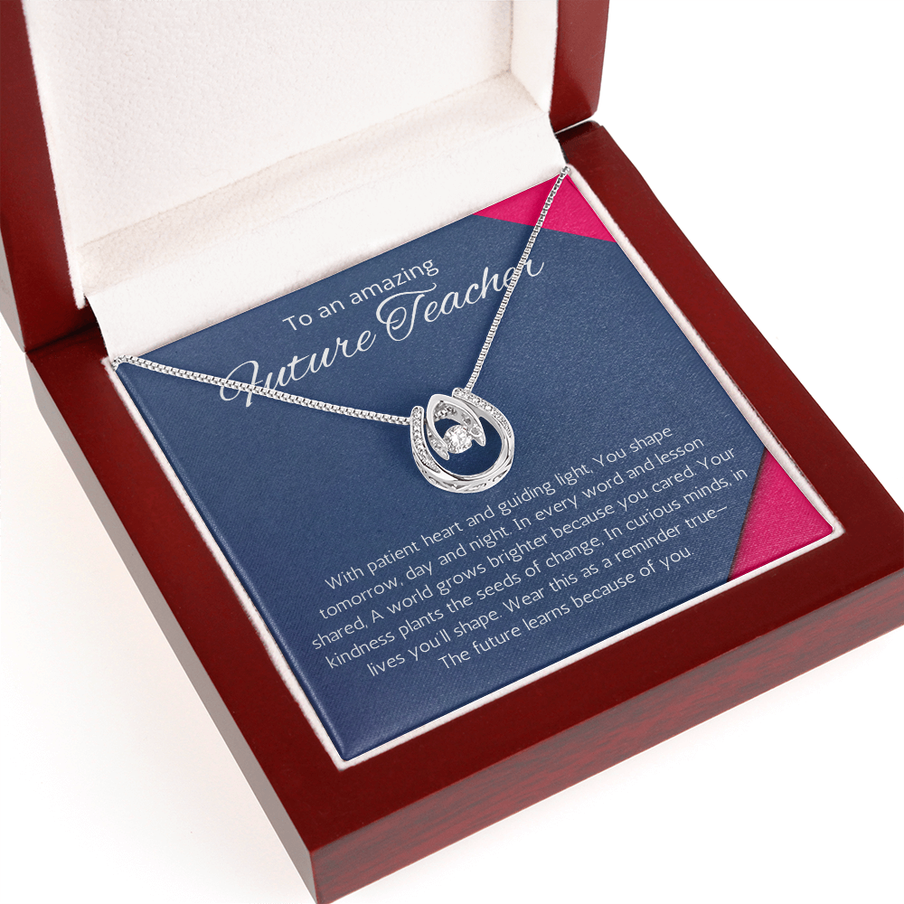 Future Teacher Gift necklace, Student Teacher Gift, Teacher Graduation Gift, New Teacher Gift Idea, Graduate Teacher Gift Necklace