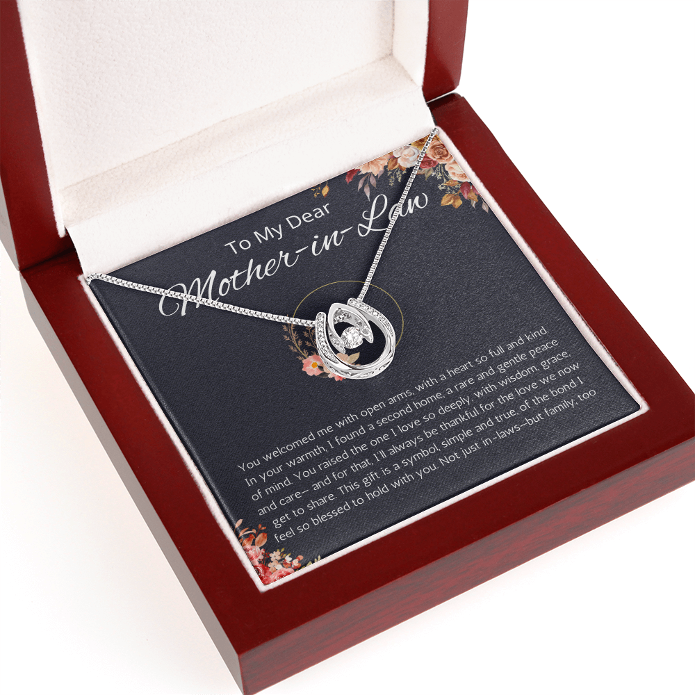 Mother In Law Gifts Mother-in-Law Necklace, Mother in Law Gift Jewelry, Lucky in Love Mother in Law Gift for Wedding, Mothers Day, Christmas Gift