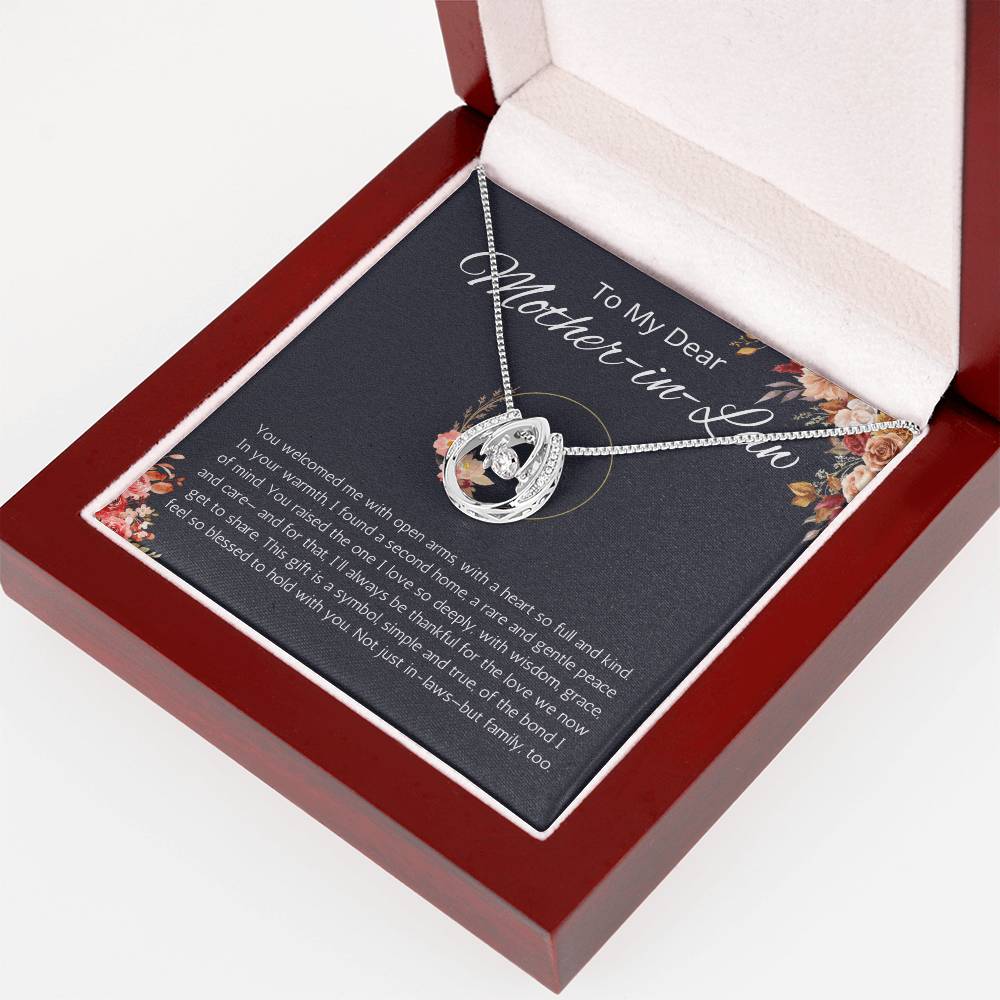 Mother In Law Gifts Mother-in-Law Necklace, Mother in Law Gift Jewelry, Lucky in Love Mother in Law Gift for Wedding, Mothers Day, Christmas Gift