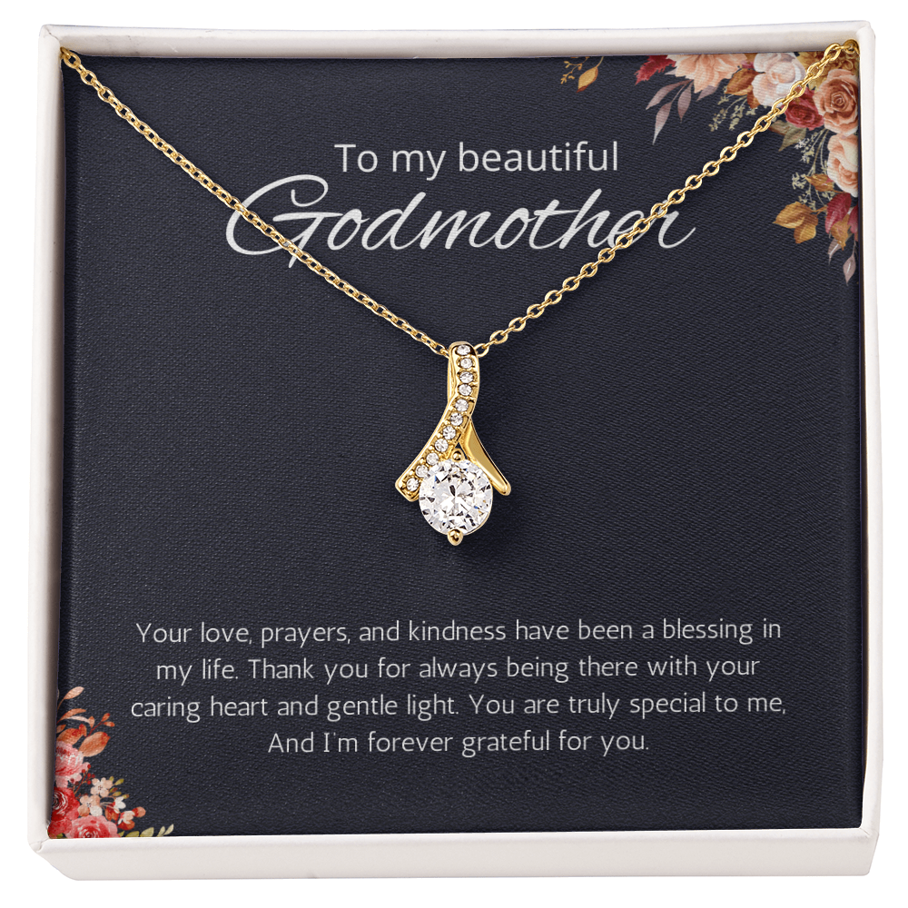 Godmother Gift from Godson or Goddaughter, Godmother Necklace Alluring Beauty Jewelry