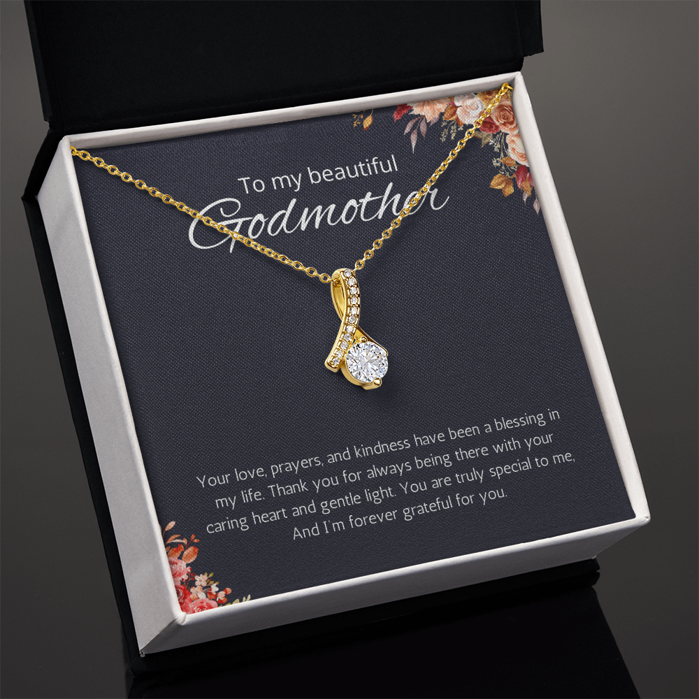 Godmother Gift from Godson or Goddaughter, Godmother Necklace Alluring Beauty Jewelry