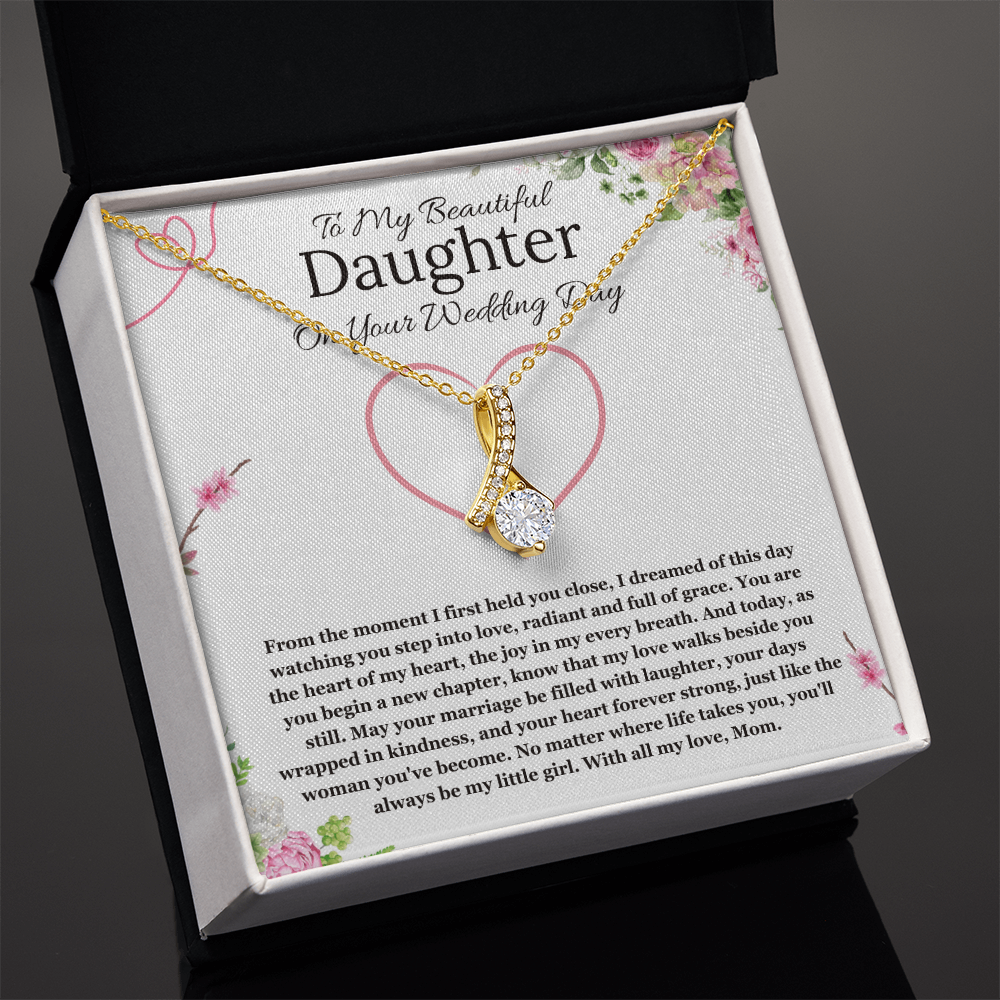 Bride Gift From Mom To Daughter On Wedding Day Alluring Beauty Necklace Gift Necklace For Daughter On Wedding Day From Mother To Daughter